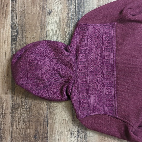 Patagonia Better Sweater Icelandic Coat Size XS Hooded Long Line in Oxblood Red - Picture 8 of 14